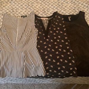 Bundle of three small tank tops